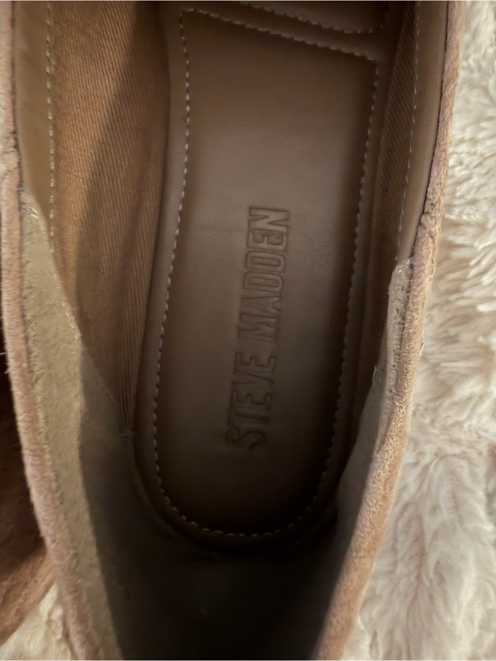 Steve Madden Suede Penny Loafers in Taupe Size 7.5 - Picture 3 of 3